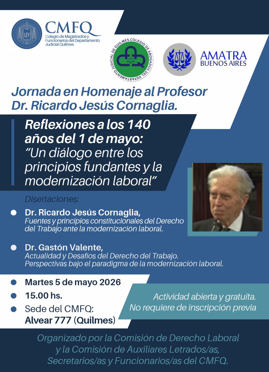 Jornada en homenaje al Profesor Dr. Ricardo J. Cornaglia 